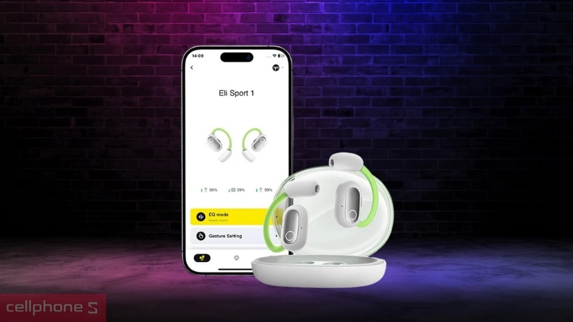 Kết nối tai nghe Baseus Eli Sport 1 Open-ear