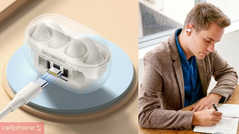 Tai nghe Baseus Bass 15 Clip Open Ear – Thoải mái vô cực, trải nghiệm nghe tuyệt hảo