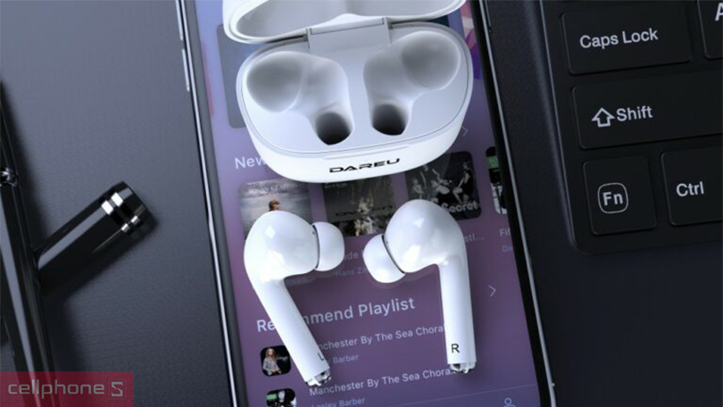 Thiết kế tai nghe không dây DareU D5 ANC