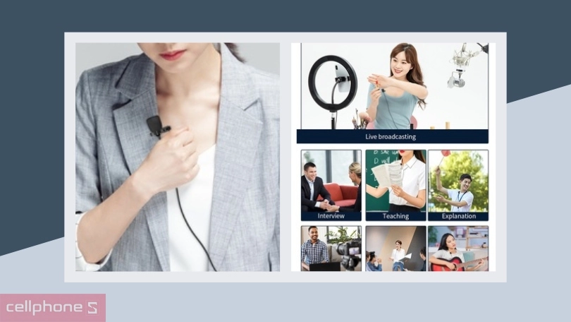 Microphone thu âm có dây Devia Smart lightning