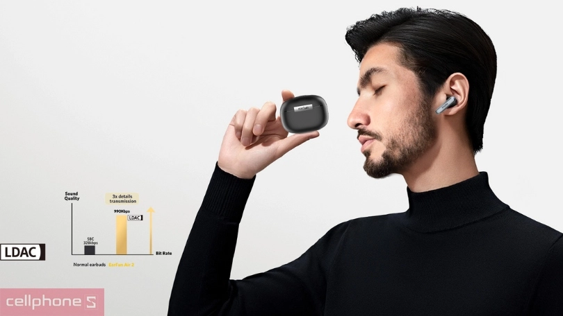 Thiết kế tai nghe EarFun Air 2