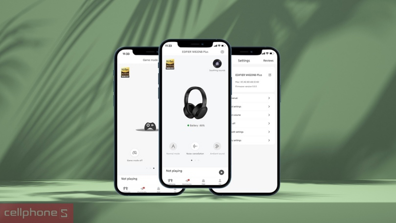 Kết nối tai nghe Edifier W820NB Pro