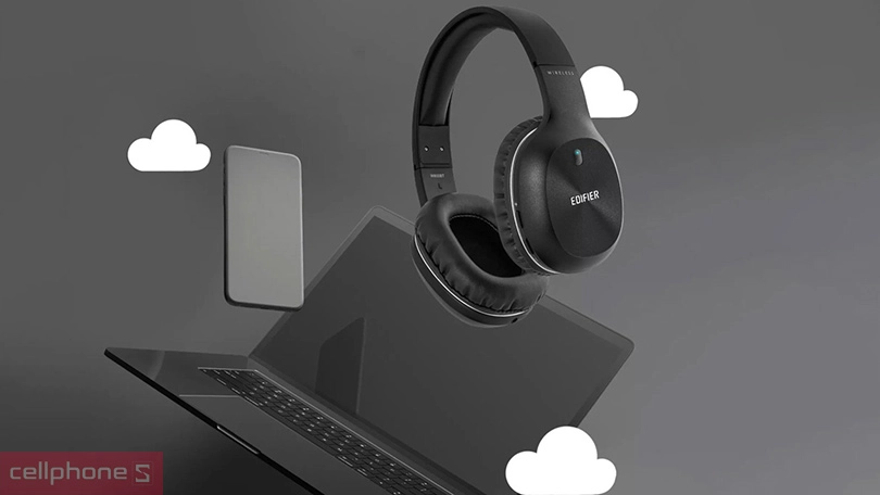 Thiết kế tai nghe bluetooth chụp tai Edifier W800BT Pro