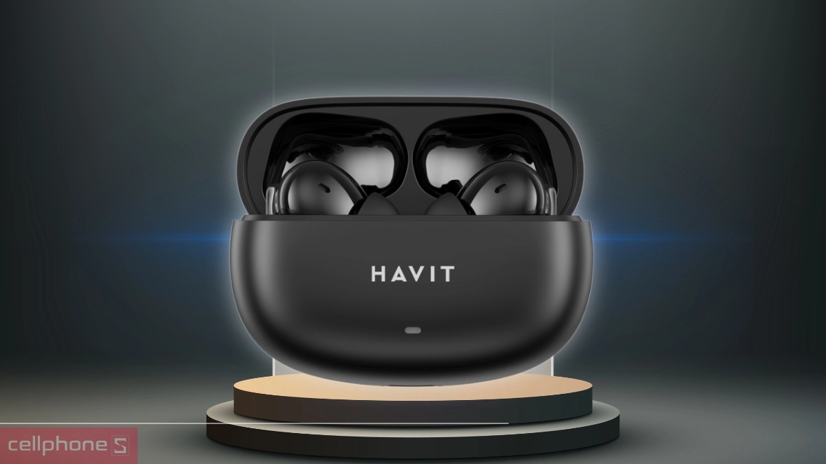 Ngoại hình tai nghe Bluetooth True Wireless Havit TW907 SE