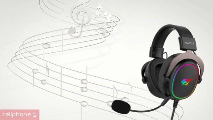 Thiết kế tai nghe có dây Havit H2002R