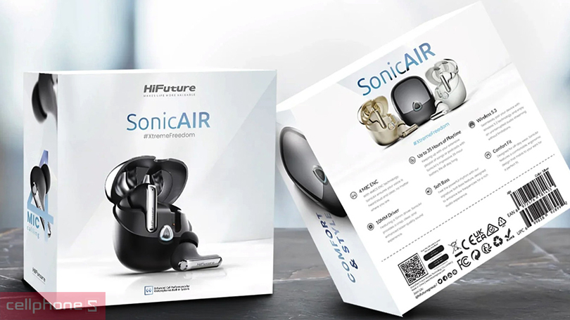 Thiết kế tai nghe Bluetooth HiFuture SonicAir