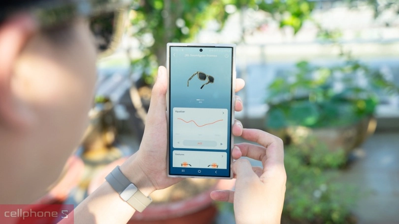 Kết nối kính nghe nhạc JBL Soundgear Frames Square qua Bluetooth