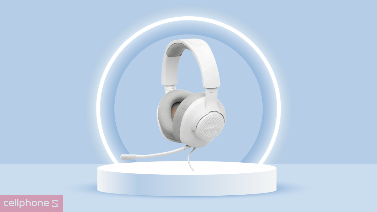 Micro tháo rời trên tai nghe chụp tai Gaming JBL Quantum 120
