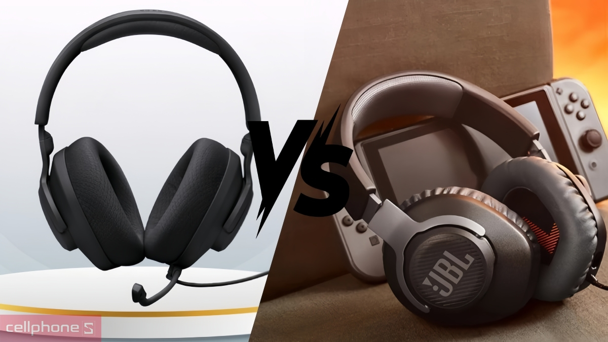 So sánh tai nghe chụp tai Gaming JBL Quantum 120 và JBL Quantum 100