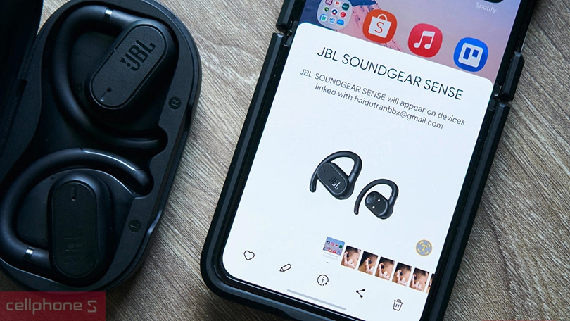 Pin tai nghe JBL SoundGear Sense
