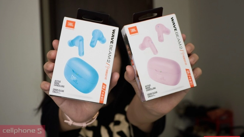 Kết nối trên tai nghe không dây JBL Wave Beam 2