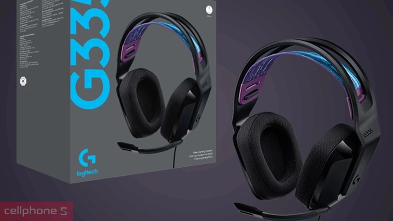 Thiết kế tai nghe chụp tai Logitech G335