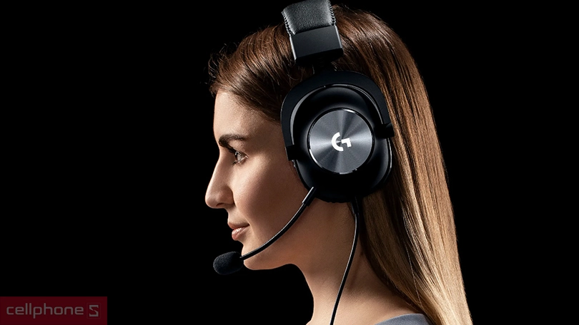 Micro và khả năng đàm thoại của tai nghe chụp tai Logitech Pro X