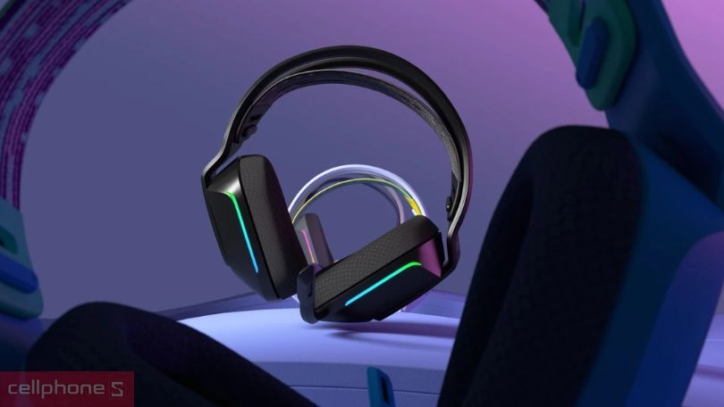 Thiết kế tai nghe chụp tai Logitech RGB G733