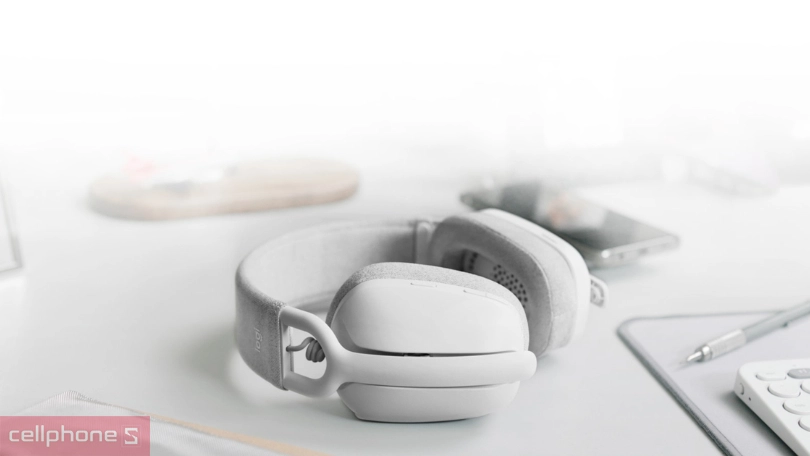 Thiết kế tai nghe chụp tai Logitech Zone Vibe 100