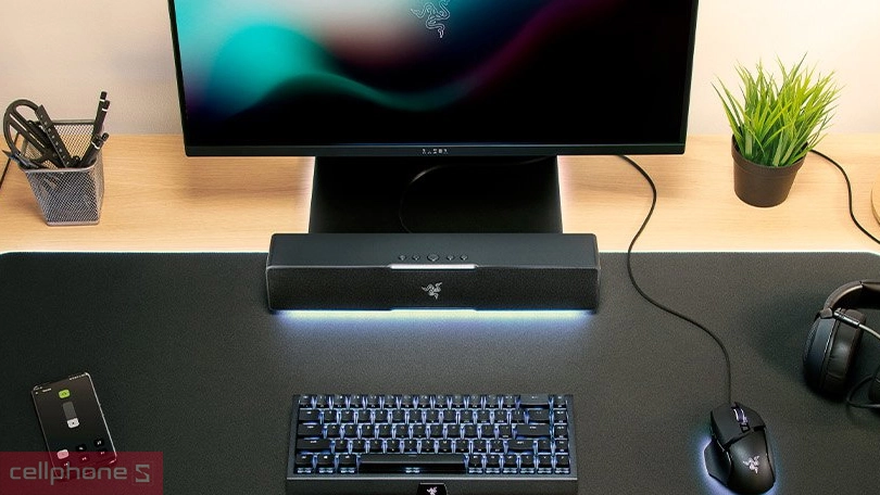Loa Soundbar Razer Leviathan V2 X - Chất âm mạnh mẽ, thiết kế hiện đại