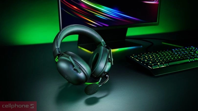 Tai nghe chụp tai có dây Razer Blackshark V2 X 3.5mm - Bắt mắt, khử ồn hiệu quả