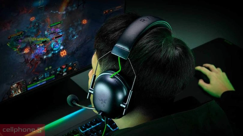 Tai nghe chụp tai có dây Razer Blackshark V2 X 3.5mm - Bắt mắt, khử ồn hiệu quả
