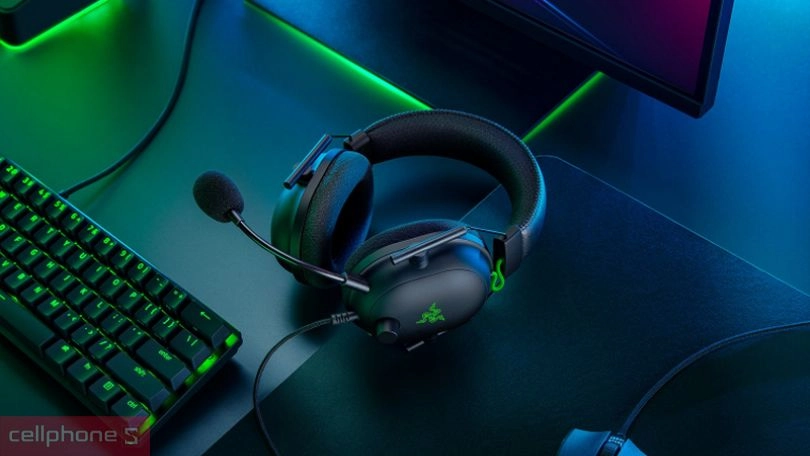 Tai nghe chụp tai có dây Razer Blackshark V2 X 3.5mm - Bắt mắt, khử ồn hiệu quả