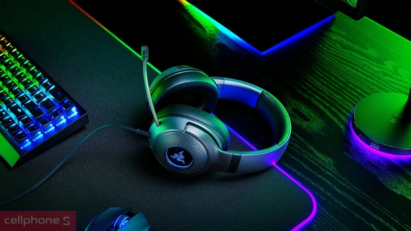 Tai nghe chụp tai có dây Razer Kraken V3 X - USB cho âm thanh chân thực, dễ dàng điều chỉnh