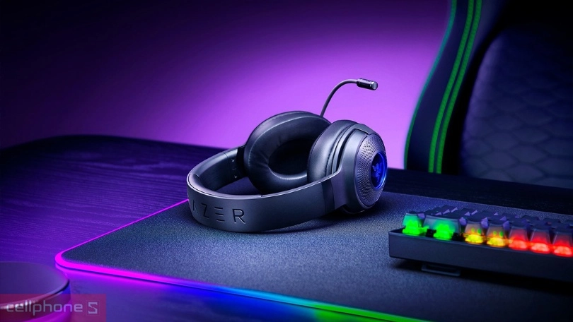 Tai nghe chụp tai có dây Razer Kraken V3 X - USB cho âm thanh chân thực, dễ dàng điều chỉnh