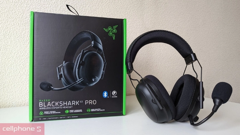 Tai nghe chụp tai Razer BlackShark V2 Pro - Bức phá trải nghiệm gaming