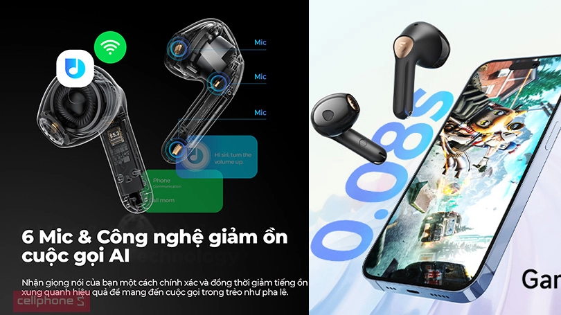 Tai nghe Bluetooth True Wireless SoundPEATS Air 4 Lite