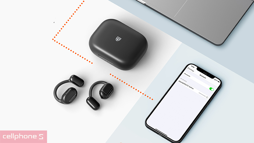 kết nối tai nghe SoundPeats Workfree