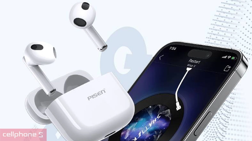 Thời lượng pin, khả năng kết nối của tai nghe Bluetooth Pisen Buds P1