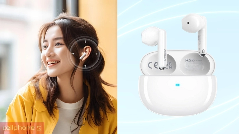 Micro và khả năng kháng nước của tai nghe Bluetooth UGREEN HiTune H5