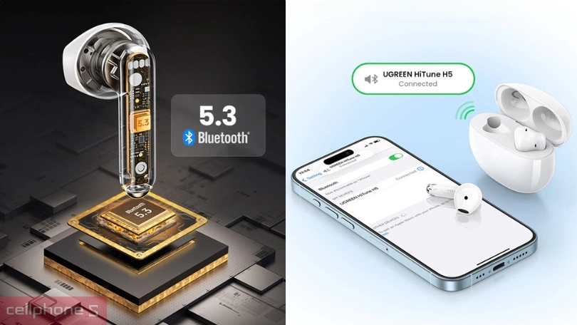 Khả năng kết nối của tai nghe Bluetooth UGREEN HiTune H5