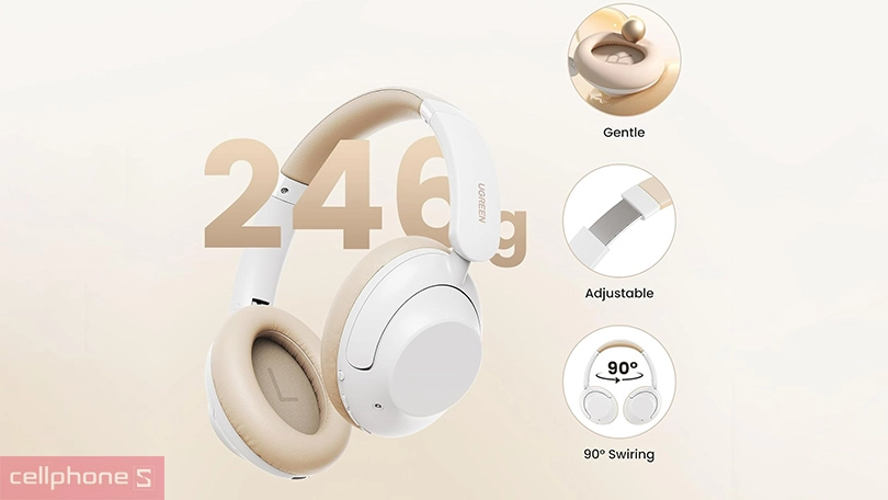 Thiết kế tai nghe Ugreen Hitune MAX 5