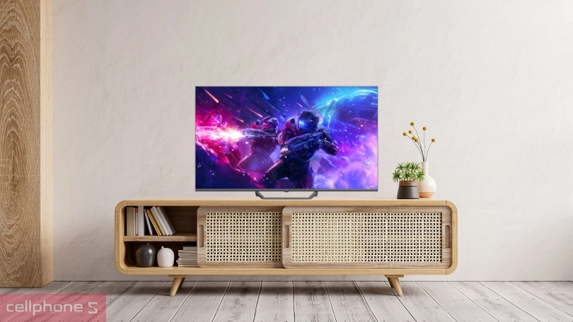 Tầm nền hiển thị, tần số quét của Google tivi AQUA AQT55S80EUX QLED 4K 55 inch