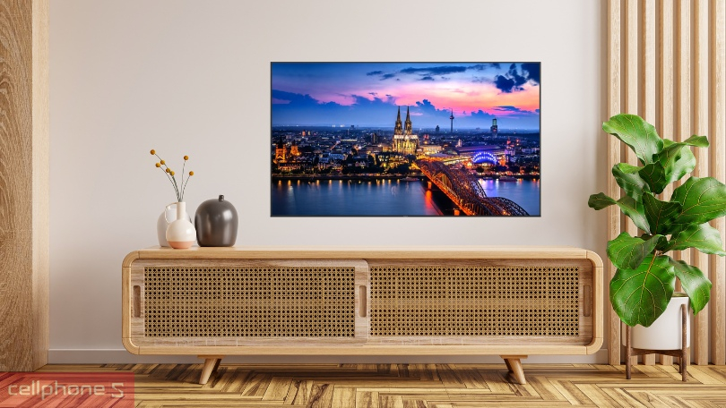 Kích thước màn hình và góc nhìn của Android Tivi Aqua UHD AQT43K800UG 4K 50 inch