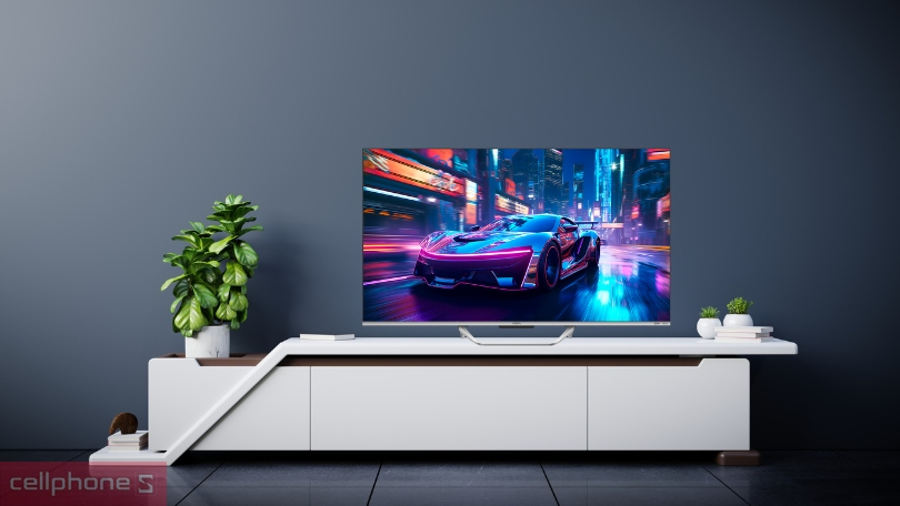 Thiết kế của Google Tivi Aqua QLED AQT43S800UX 4K 43 inch