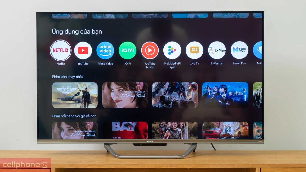 Công nghệ hiển thị của Google Tivi Aqua QLED AQT43S800UX 4K 43 inch