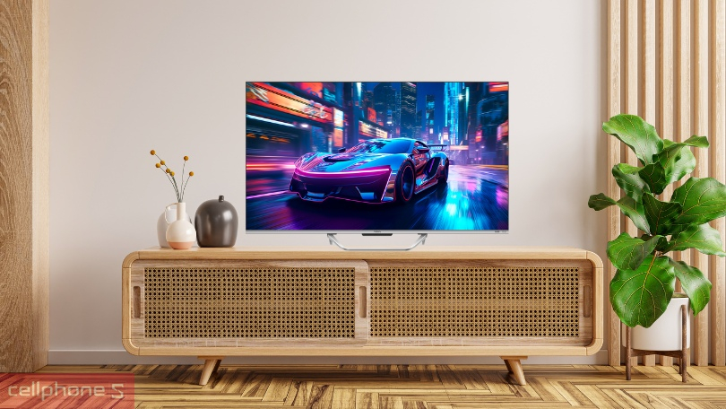 Độ phân giải hình ảnh và góc nhìn của Google Tivi Aqua QLED AQT43S800UX 4K 43 inch