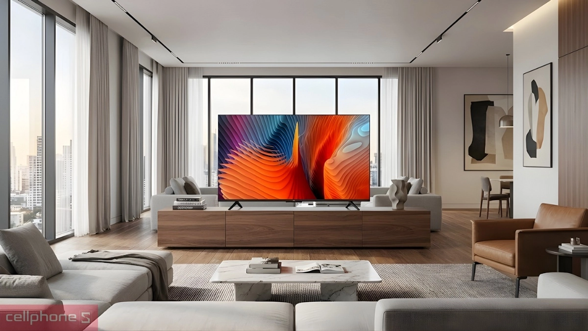 Tivi Aqua sở hữu tấm nền QLED chấm lượng tử giúp tái tạo màu sắc rực rỡ và chính xác