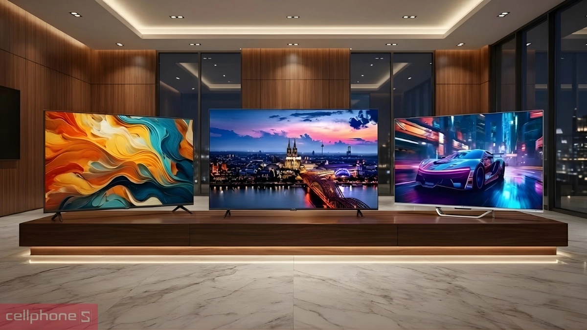 Tivi Aqua có thiết kế hiện đại, viền cực mỏng và có nguồn gốc từ Nhật Bản