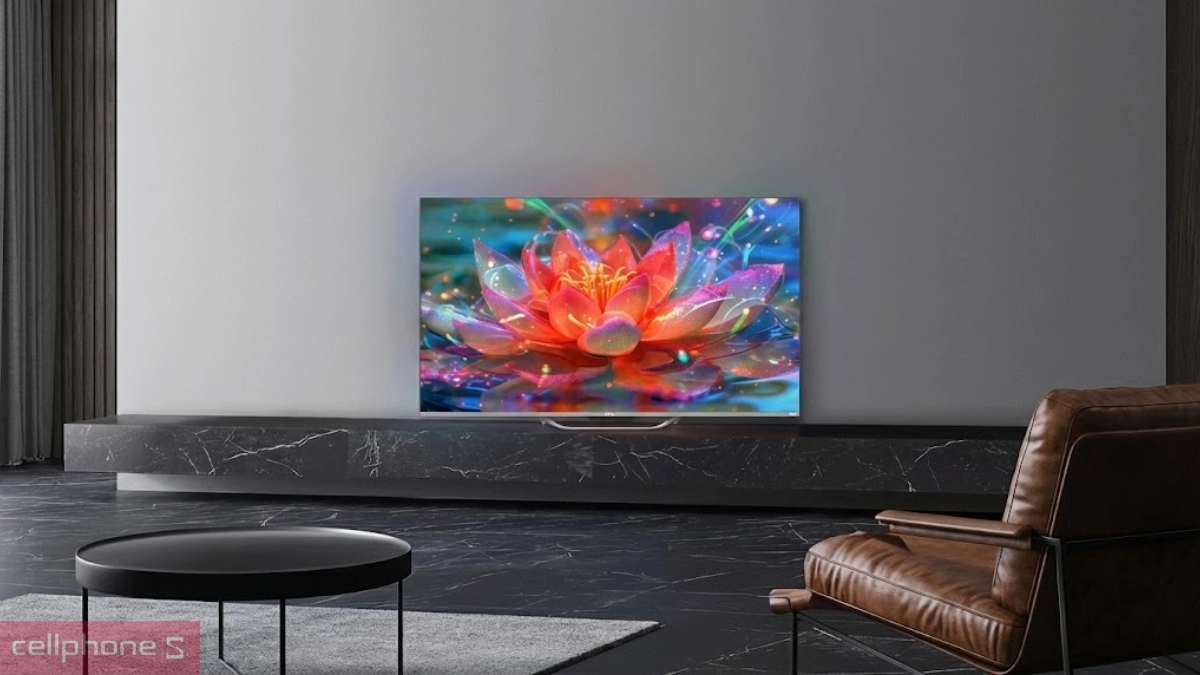  Tivi Aqua sở hữu thiết kế tràn viền độ mỏng chỉ khoảng 0.3cm giúp tiết kiệm diện tích và tôn lên vẻ đẹp tinh tế