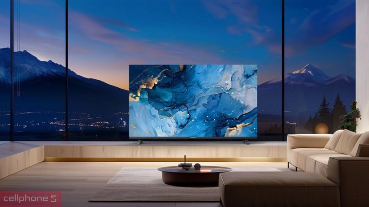 Thiết kế, kích thước Google Tivi Coocaa HD 2K 32 inch 32Z85 2025