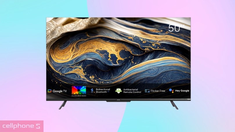 Thiết kế Tivi Coocaa 4K 50 inch 50V8
