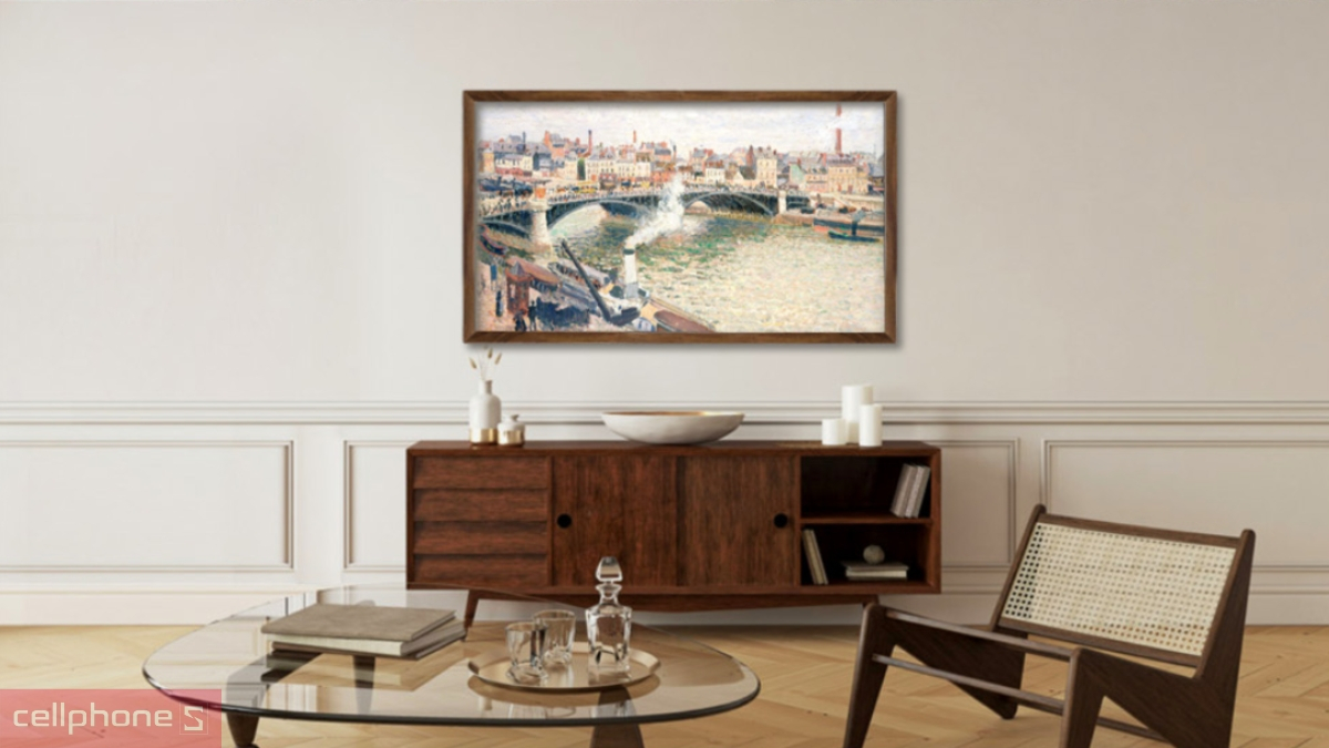 Thiết kế tivi Coocaa khung tranh QLED 4K 55 inch 55LN7700G 2025