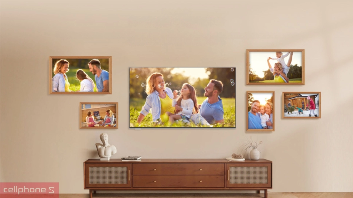 Màn hình tivi Coocaa khung tranh QLED 4K 55 inch 55LN7700G 2025