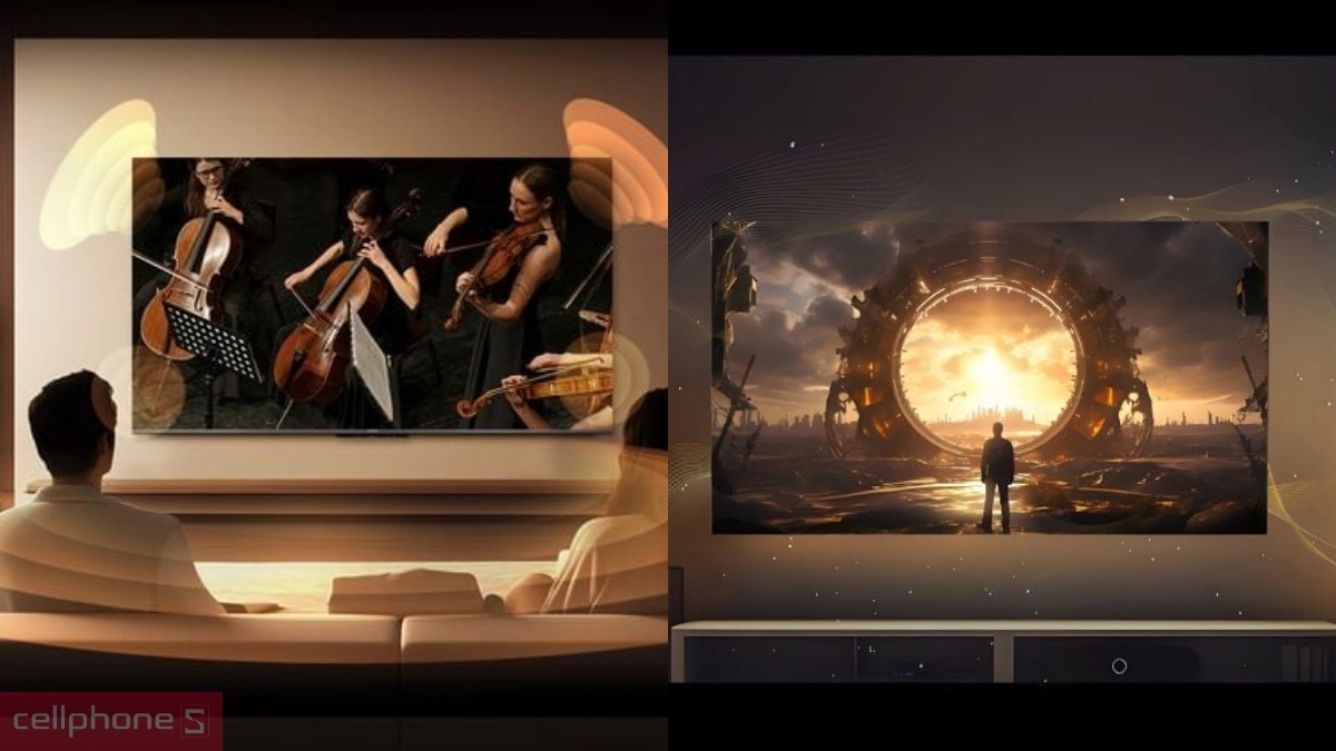 Chất lượng âm thanh của Google Tivi Coocaa QD-Mini LED 55V75 4K 55 inch