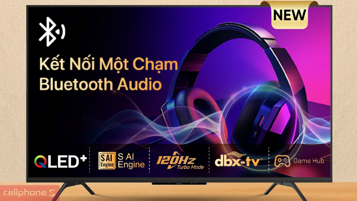 AI trên Google Tivi Coocaa QLED 4K 55 inch 55Y84 Pro 2025