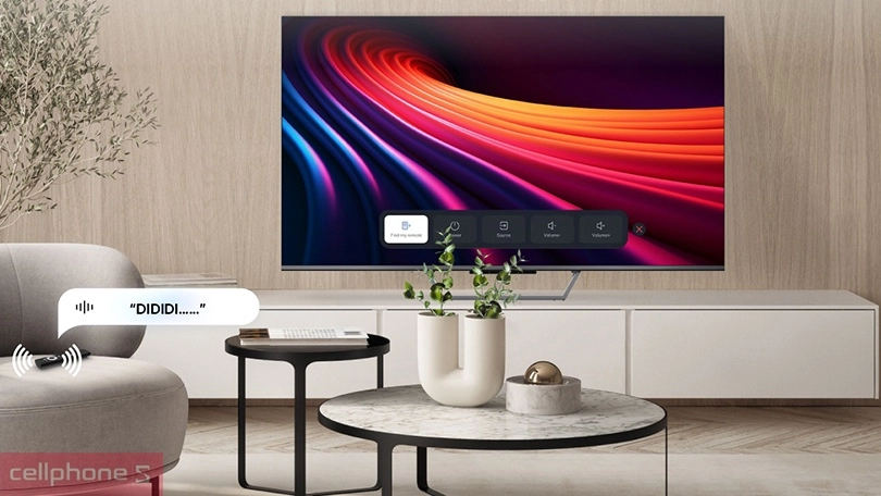 Thiết kế tivi Coocaa 4K QLED 65 inch 65Y73 Pro