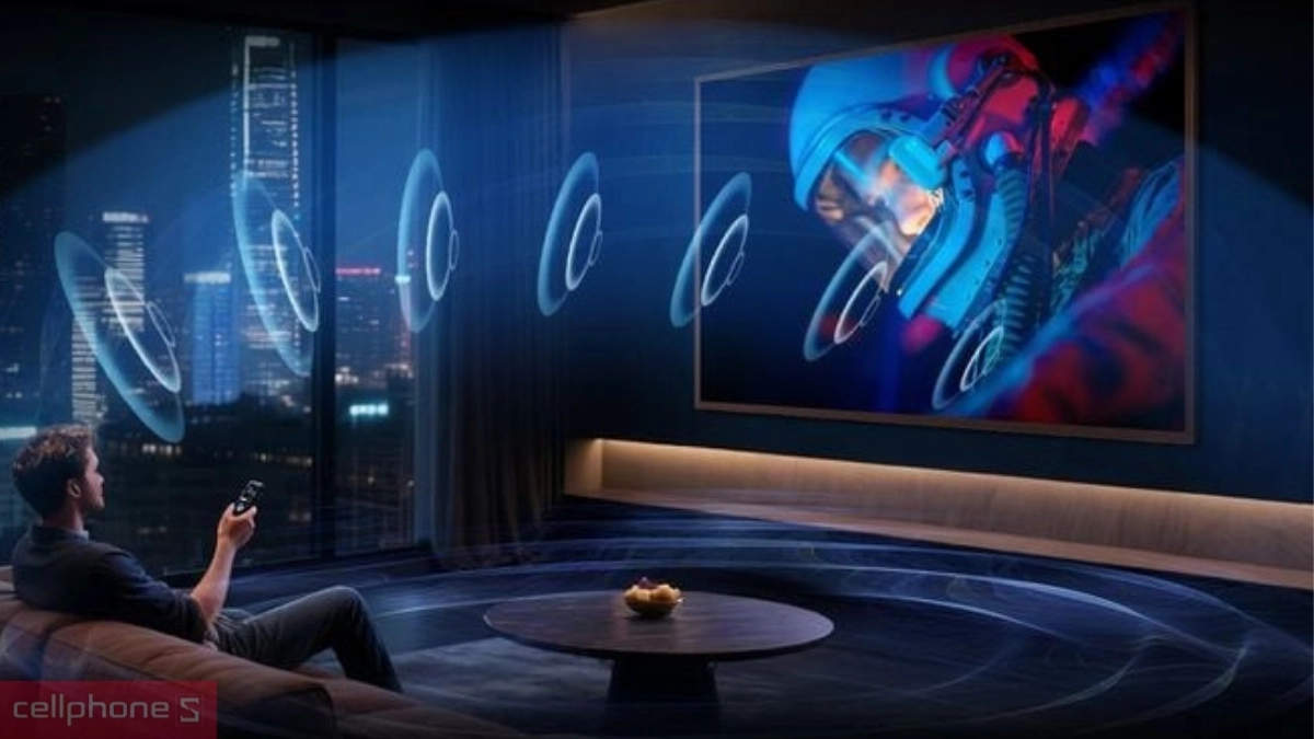 Công nghệ âm thanh Google Tivi Coocaa khung tranh QLED 4K 65 inch 2025