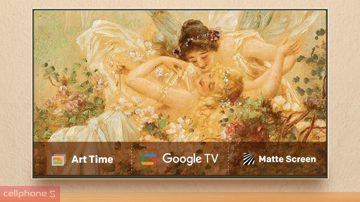 Thiết kế tivi Coocaa khung tranh QLED 4K 65 inch 65LN7700g 2025