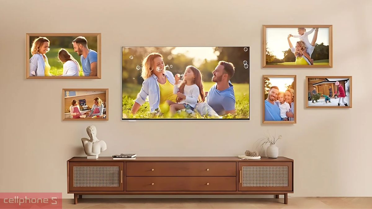 Màu sắc tivi Coocaa khung tranh QLED 4K 65 inch 65LN7700g 2025